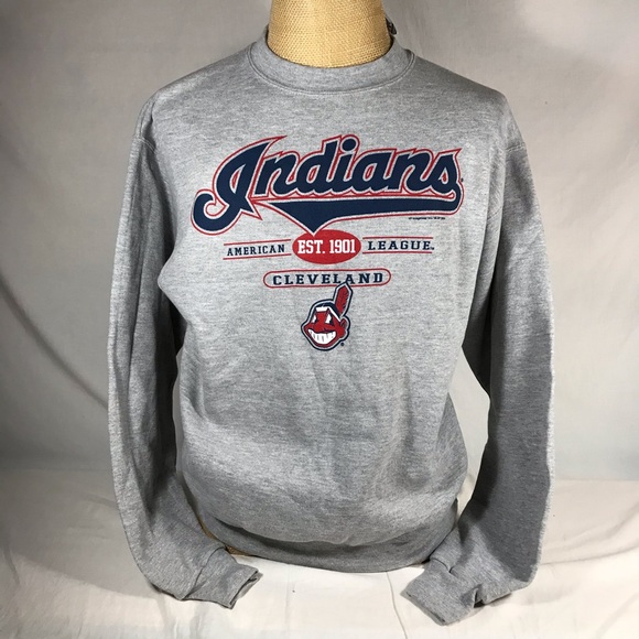 Lee Sport | Shirts | Cleveland Indians Pullover Sweatshirt Chief Wahoo ...